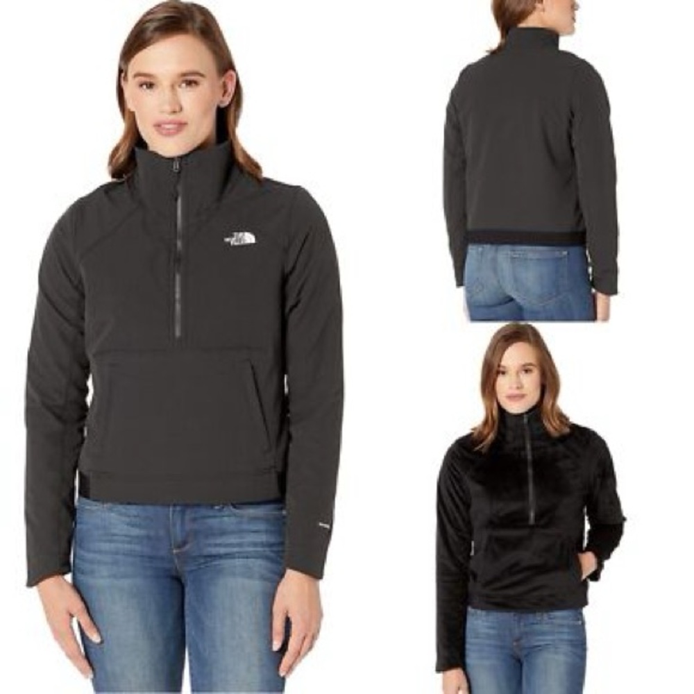 The North Face Jacket Shelbe Raschel Pullover 1/4 Zip Reversible Anorak